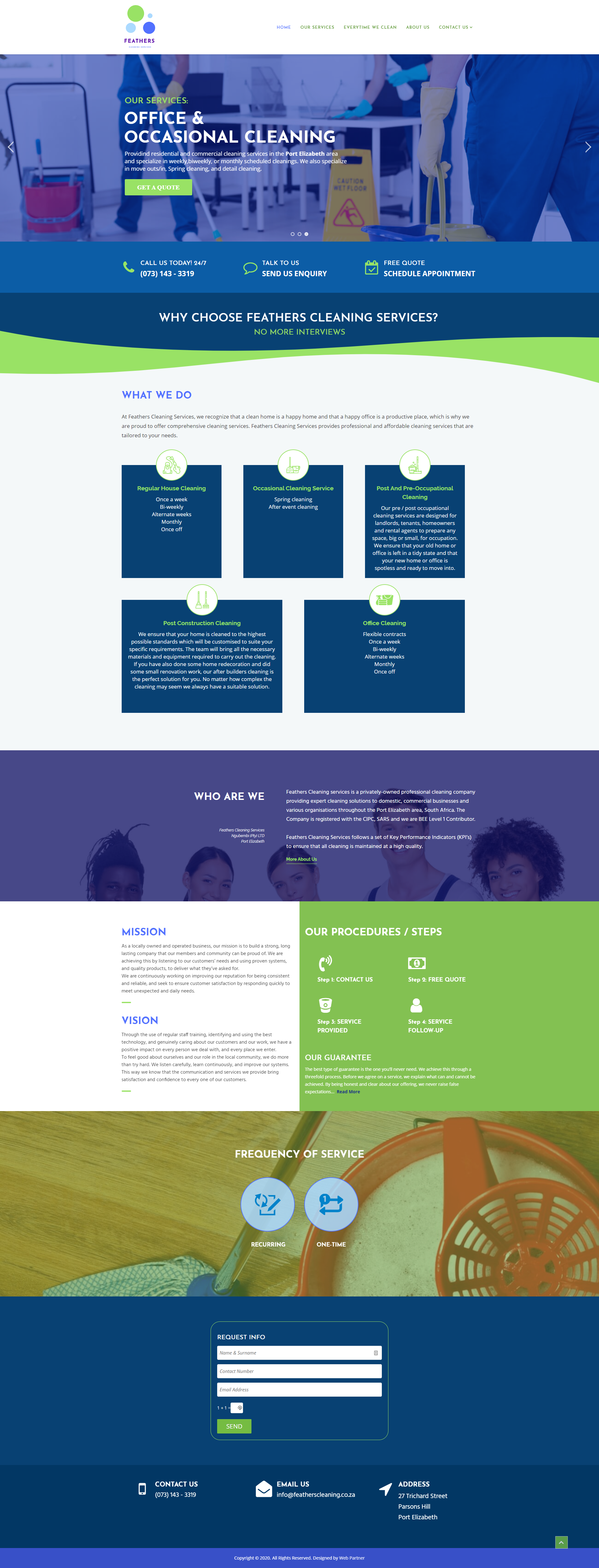 Cleaning Website Design Services